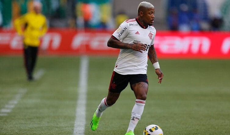 Marinho segue em negociação com o São Paulo. (Foto: Twitter do Flamengo)
