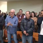 Comissão técnica do São Paulo esteve em missa do Padre Marcelo Rossi. (Foto: Reprodução)