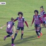 São Paulo venceu o rival Palmeiras mais uma vez no futebol feminino. (Foto: Reprodução)