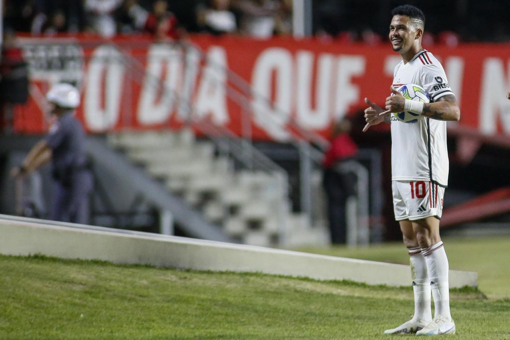 Luciano virou artilheiro do São Paulo em 2023. (Foto: Twitter do São Paulo)