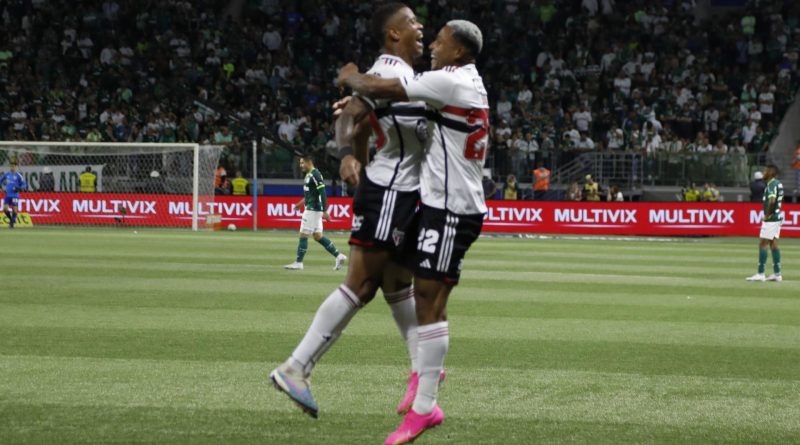 Caio Paulista e David foram destaques do São Paulo contra o Palmeiras pela Copa do Brasil. (Foto: Twitter do São Paulo)