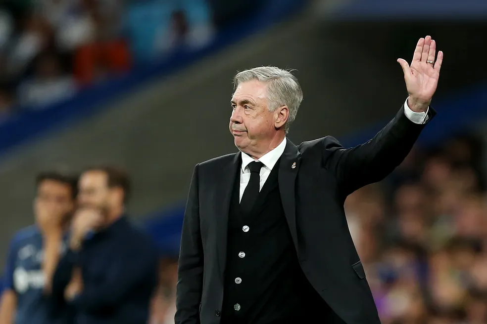 Carlo Ancelotti terá um interino na Seleção Brasileira que passou pelo São Paulo recentemente. (Foto: Twitter do Real Madrid)