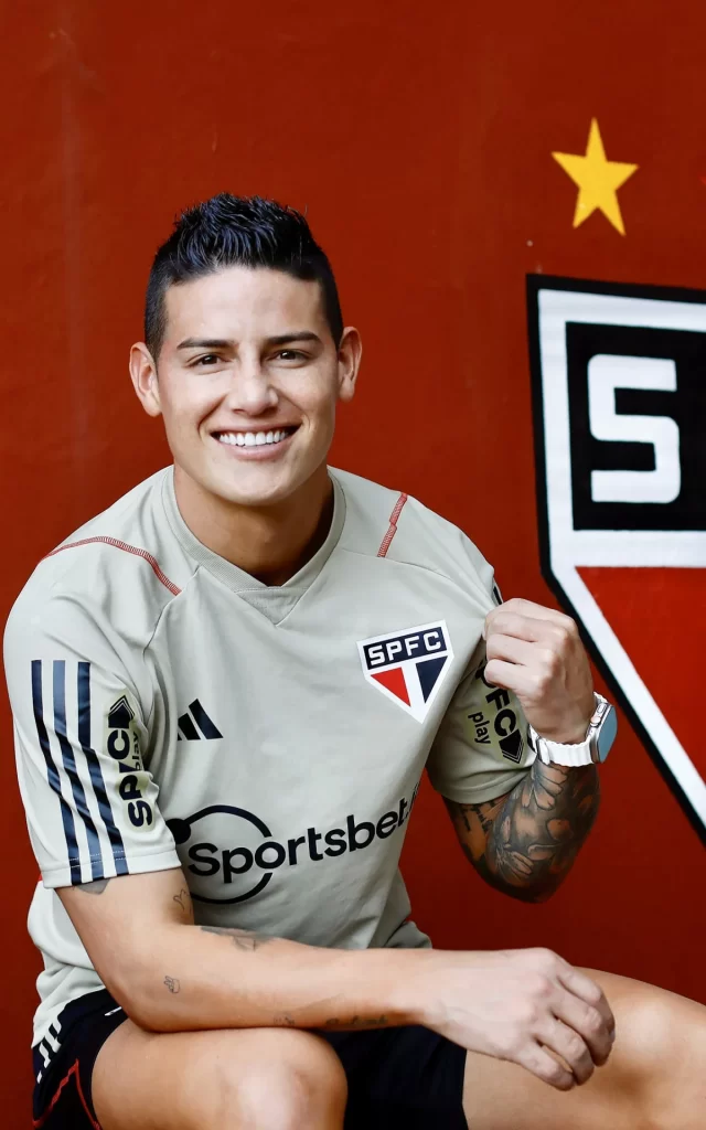 James Rodríguez deve começar entre os titulares contra o Botafogo. (Foto: Divulgação/São Paulo)