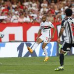 Lucas reestreia pelo São Paulo com boa participação no jogo. (Foto: Twitter do São Paulo)