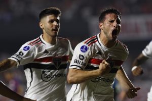 Camisa 9 do São Paulo tem sido fundamental na temporada. (Crédito: Rubens Chiri/Saopaulofc.net)