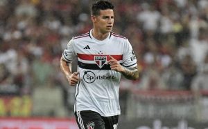 James Rodríguez deve começar entre os titulares contra o Botafogo. (Foto: Divulgação/São Paulo)