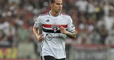 James Rodríguez estreia pelo São Paulo na temporada. (Foto: Twitter do São Paulo)