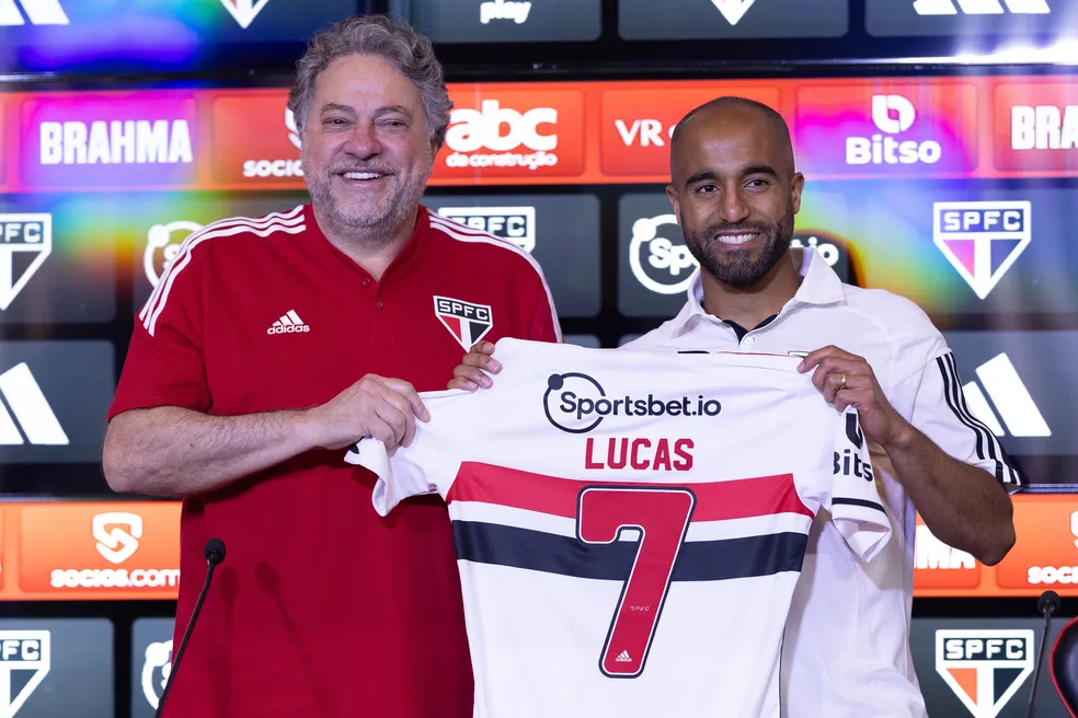 Lucas Moura abre possibilidade de ficar por mais tempo no São Paulo. (Foto: Twitter do São Paulo)