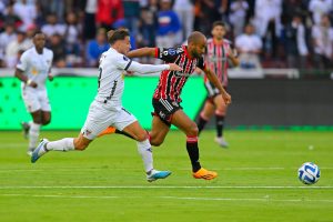 Lucas Moura faz gol decisivo e São Paulo volta vivo de Quito. (Foto: Twitter do São Paulo)