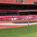 São Paulo tem campanha de conscientização no Morumbi. (Foto: Twitter da Torcida Independente)