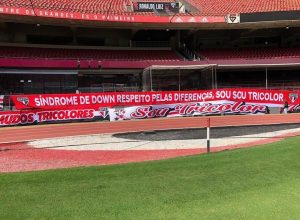 São Paulo tem campanha de conscientização no Morumbi. (Foto: Twitter da Torcida Independente)