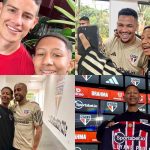 Torcedor do São Paulo vitima de racismo esteve no CT neste sábado (12).