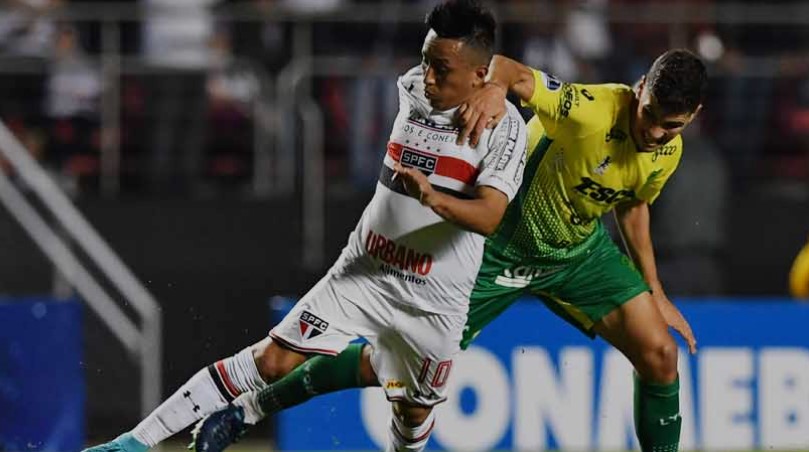 São Paulo foi eliminado pelos argentinos em 2017. (Foto: Twitter do São Paulo)