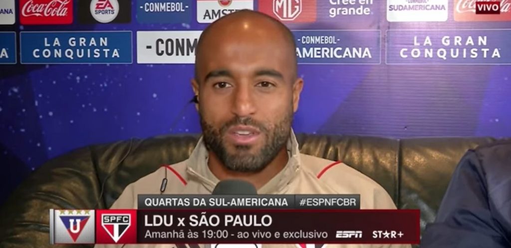 Destaque do São Paulo falou sobre futebol brasileiro e europeu. (Foto: Reprodução ESPN)