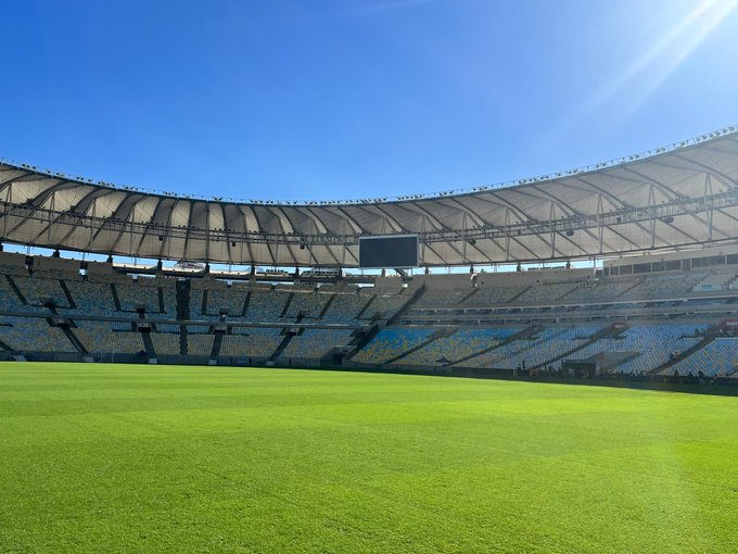 Estádio do Maracanã está pronto para receber Flamengo e São Paulo. (Foto: Twitter do Maracanã)