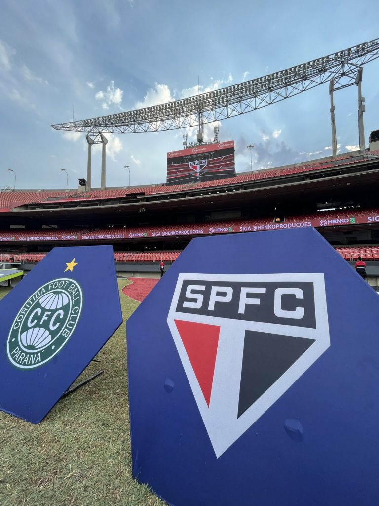 São Paulo encara o Coritiba no Morumbi. (Foto: Twitter do São Paulo)