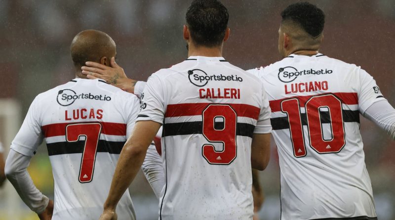 São Paulo tem três estrelas no ataque: Lucas, Calleri e Luciano. (Foto: Twitter do São Paulo)