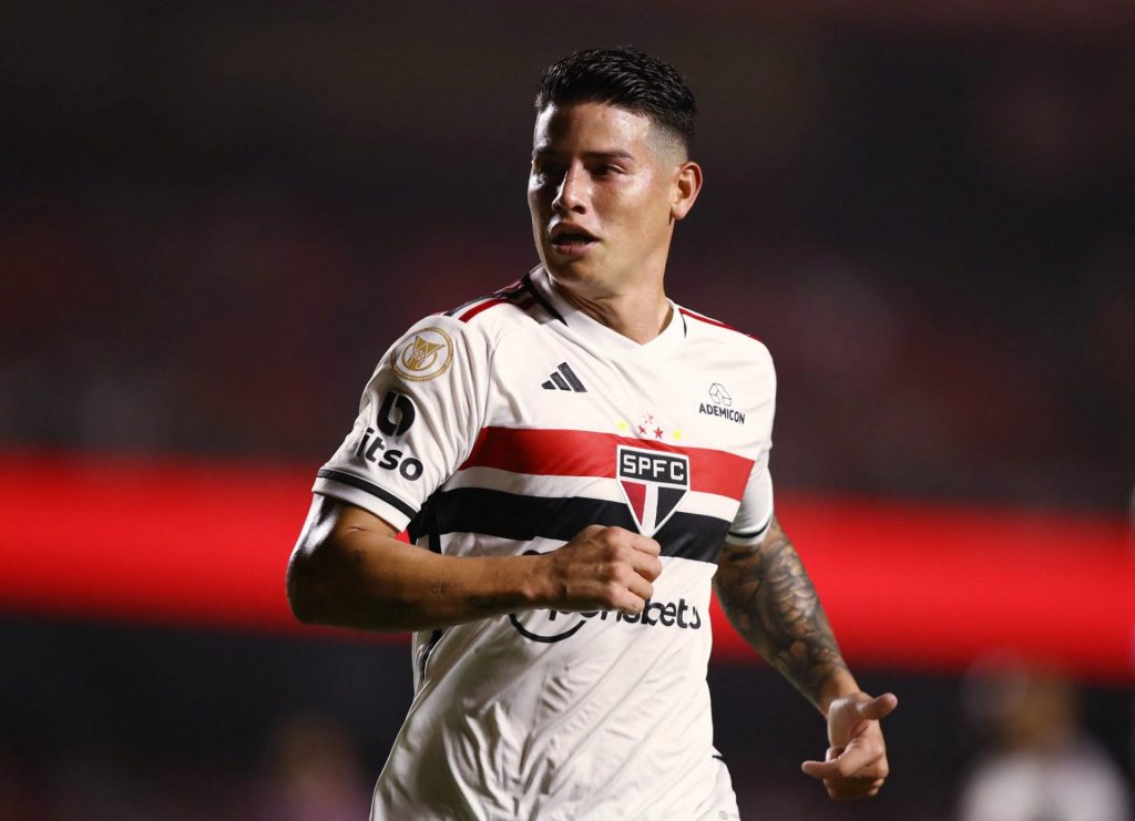 James Rodríguez é destaque em vitória do São Paulo pelo Brasileirão. (Foto: Twitter do São Paulo)