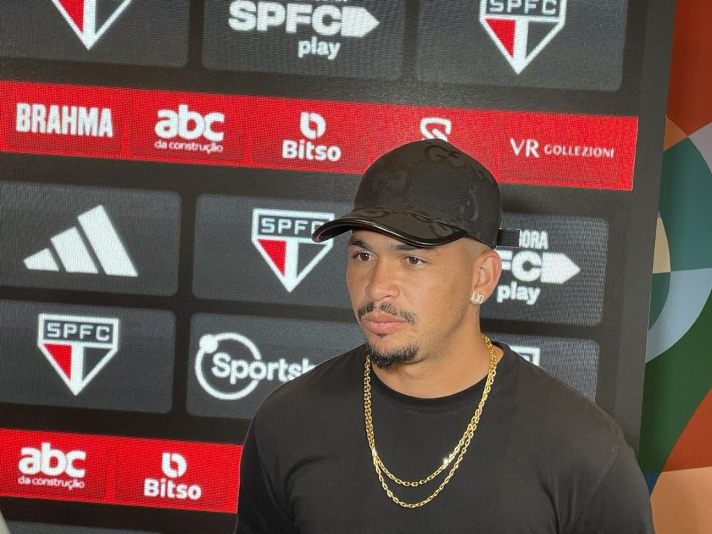 Luciano tem contrato com o São Paulo até 2024. (Foto: Twitter/Felipe Ruiz)