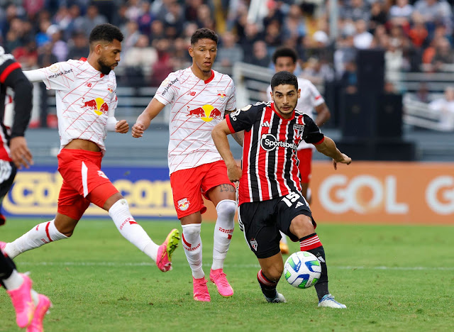 São Paulo fecha acordo com o Red Bull Bragantino. (Foto: Twitter do São Paulo)