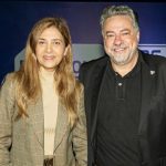 Presidente do Palmeiras, Leila Pereira, e Julio Casares, do São Paulo, se reúnem em evento do Paulistão. (Foto: Twitter do Paulistão)