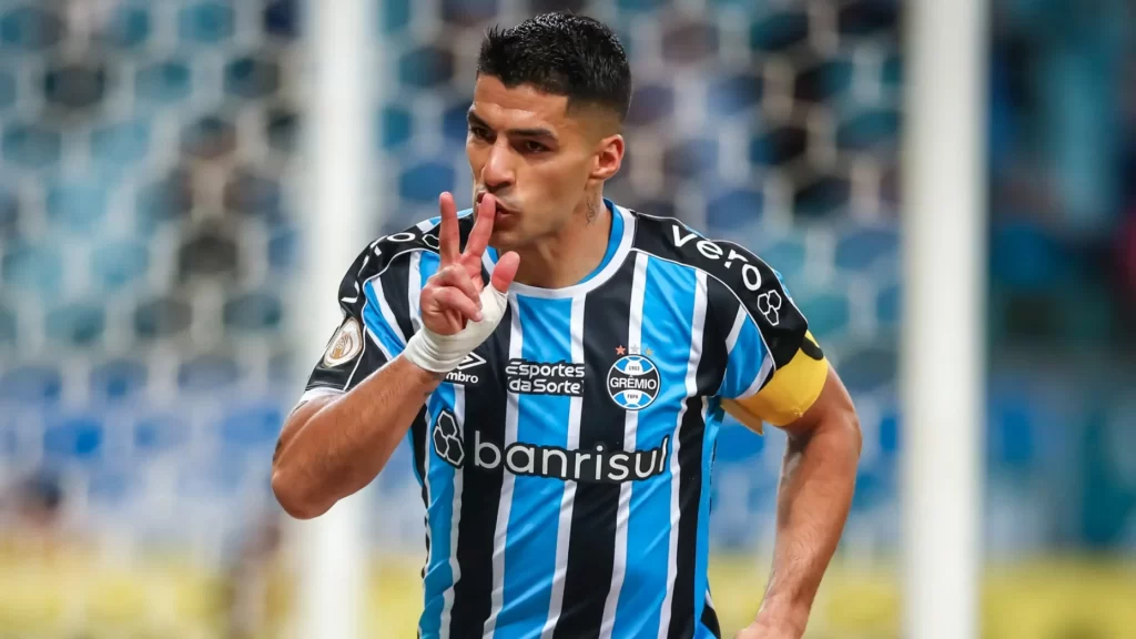 Suárez é artilheiro do Grêmio na temporada e enfrentou o São Paulo no Morumbi. (Foto: Twitter do Grêmio)