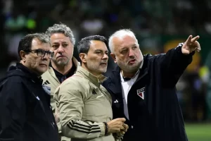 Liderado por Casares e Belmonte, São Paulo busca contratações para 2024. (Foto: Twitter do São Paulo)