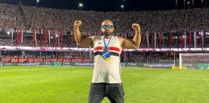 Baby é líder da Independente, principal organizada do São Paulo. (Foto: Twitter do SPFC)