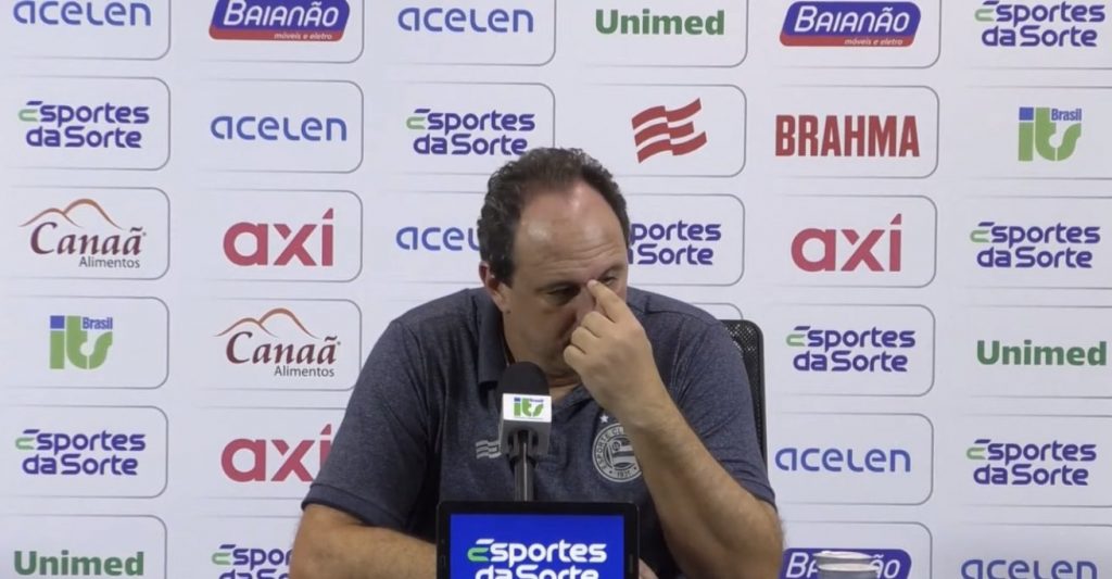 Rogério Ceni vê Bahia se complicar no Brasileirão após derrota para o São Paulo. (Foto: Twitter do Bahia)