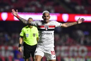São Paulo venceu o Cruzeiro com gol de Luciano no Brasileirão 2023. (Foto: Twitter do Brasileirão)