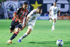 São Paulo empata contra o Santos na Vila Belmiro no último clássico do ano. (Foto: Twitter do Brasileirão)
