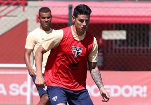 James Rodríguez volta a ser assunto no São Paulo. (Foto: Twitter do São Paulo)