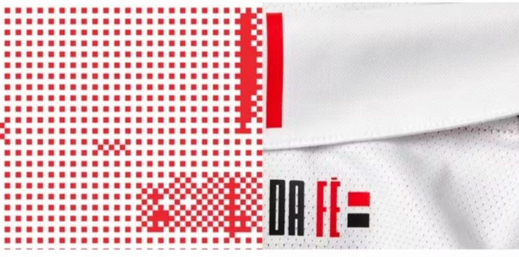 São Paulo tem detalhe revelado da camisa oficial. (Foto: Twitter do São Paulo)