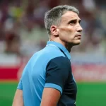 Juan Pablo Vojvoda é o técnico do Fortaleza em 2024. (Foto: Twitter do Fortaleza)