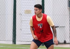 São Paulo terá James Rodríguez em 2024. (Foto: Twitter do São Paulo)