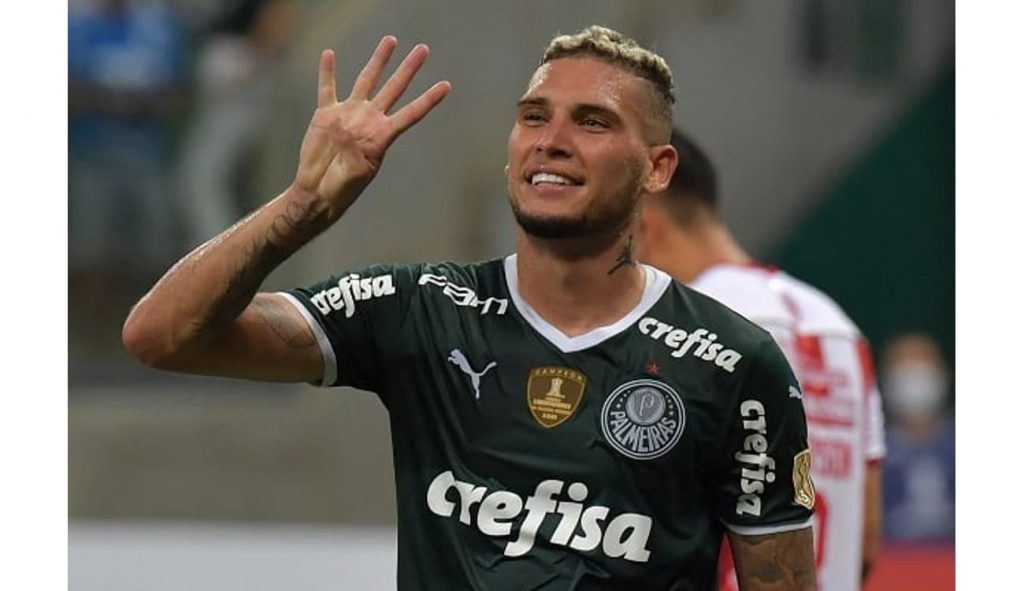 Rafael Navarro é opção para reforçar o ataque do São Paulo em 2024. (Foto: Twitter do Palmeiras)