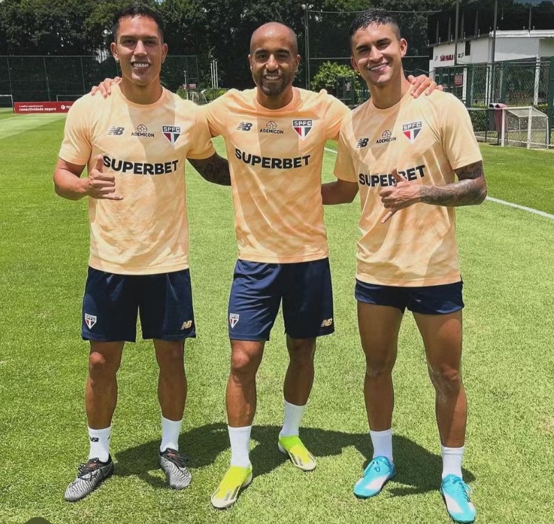 São Paulo tem retorno próximo de Igor Vinícius, Lucas e Rodrigo Nestor. (Foto: Twitter do São Paulo)