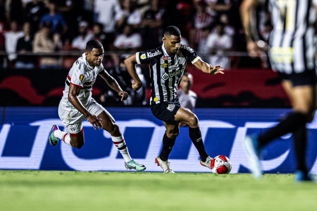 Santos vence São Paulo no MorumBIS. (Foto: Twitter do Paulistão)