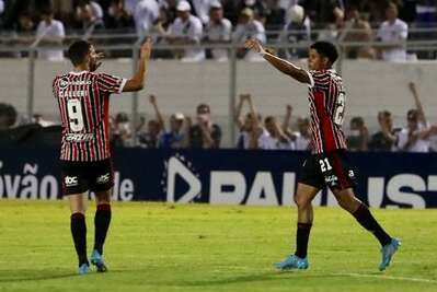 São Paulo venceu Ponte Preta, em 2022, com gols de Gabriel Sara e Calleri. (Foto: Twitter do Paulistão)