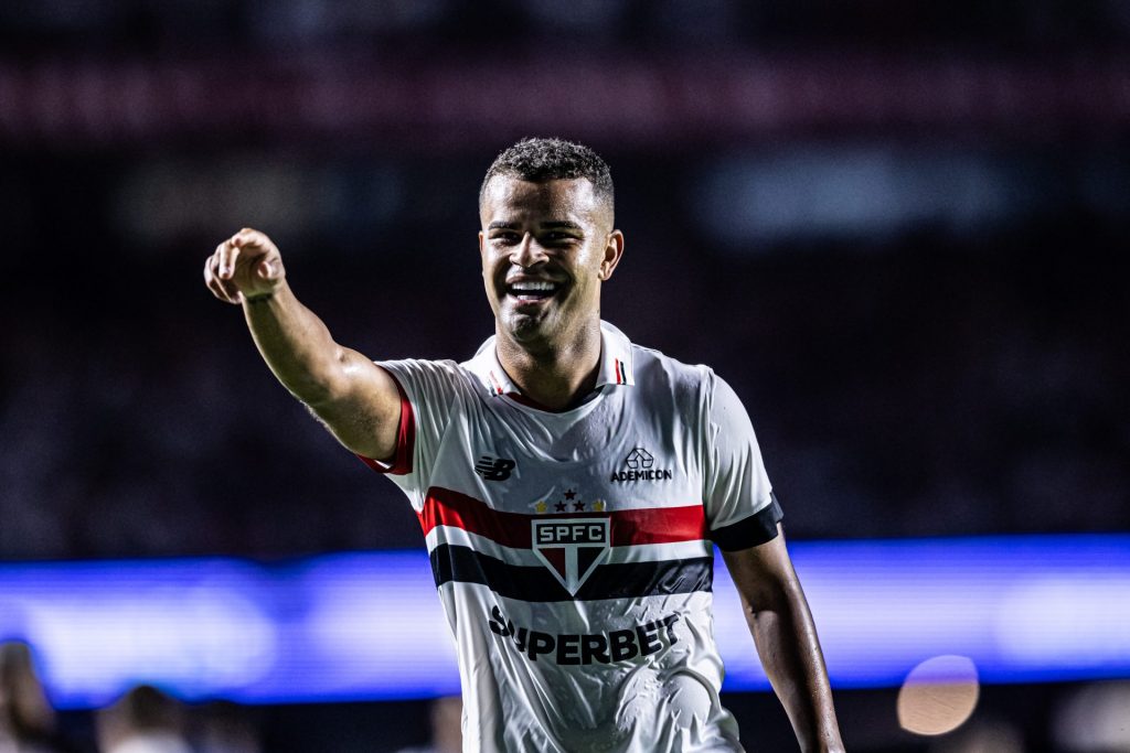 Alisson marca o primeiro gol pelo São Paulo em 2024. (Foto: Twitter do Paulistão)