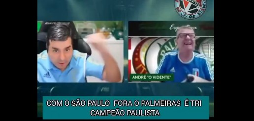 Rivais do São Paulo comemoraram antes da hora e vídeo viraliza. (Foto: Reprodução)