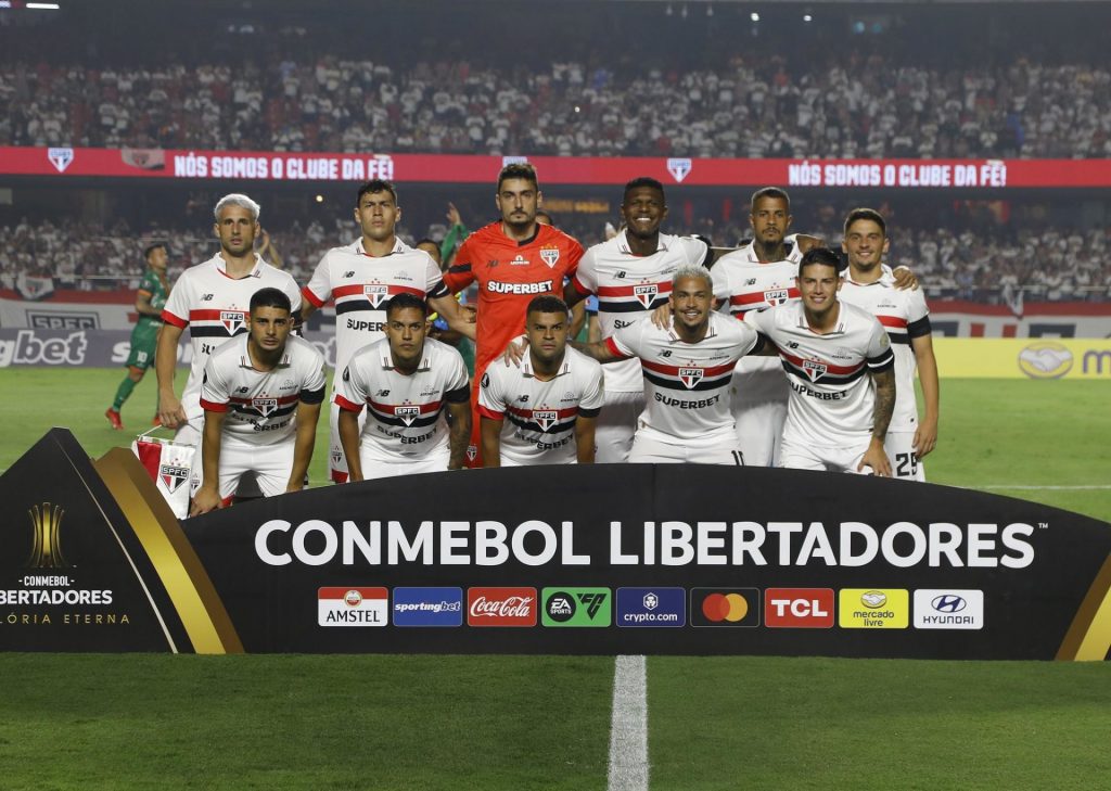 São Paulo vence Cobresal com gol e assistência de Calleri. (Foto: Twitter do SPFC)