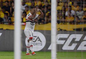 Vitória fez São Paulo alcançar marca inédita na Libertadores. (Créditos: Rubens Chiri/Saopaulofc)