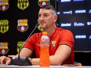 Germán Corengía será o técnico do Barcelona contra o São Paulo pela Libertadores. (Foto: Twitter do Barcelona)