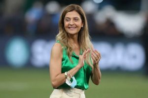 Presidente do Palmeiras, Leila Pereira. (Foto: Twitter do Palmeiras)