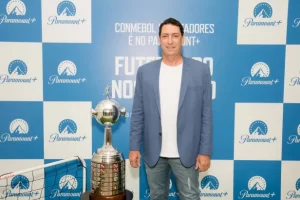 PVC é o comentarista principal do Paramount+, que tem direitos da Copa Libertadores. (Foto: Reprodução)