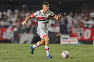 Pablo Maia vira desfalque no São Paulo em 2024. (Foto: Twitter do SPFC)