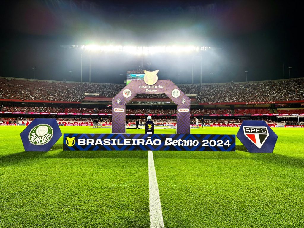 São Paulo empata pela terceira vez contra o Palmeiras no ano. Desta vez pelo Brasileirão. (Foto: Twitter do Brasileirão)