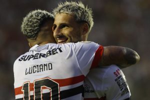 Luciano e Calleri são os artilheiros do Tricolor na temporada. (Foto: Twitter do SPFC)