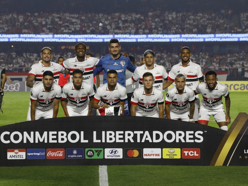 São Paulo venceu o Talleres para ser primeiro lugar de seu grupo na Copa Libertadores. (Foto: Twitter do SPFC)